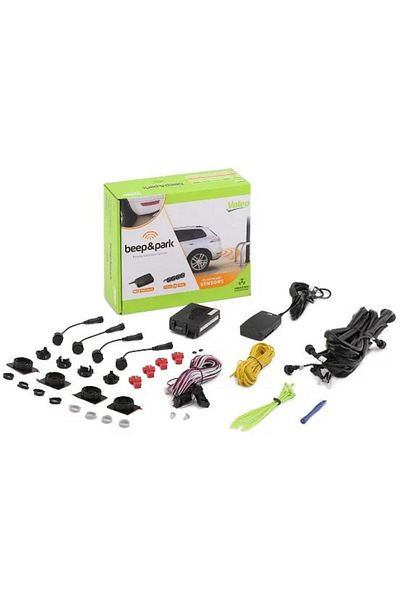 VALEO Set of 4 parking sensors with audible warning 632203, 12V, front/rear mounting, compatible with