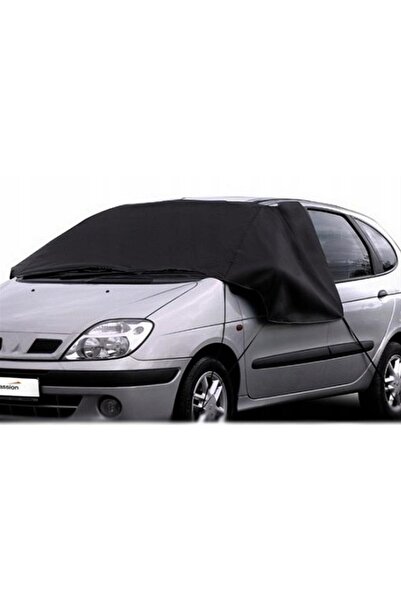 CarPassion Parasolar termoizolant pentru parbriz și oglinzi laterale, 110 x 145/165 cm, negru