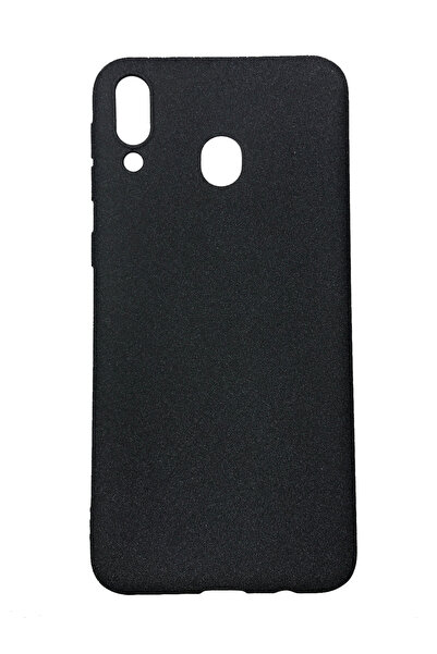 OEM Carcasă compatibilă cu Samsung M20, silicon, textură nisipoasă, neagră