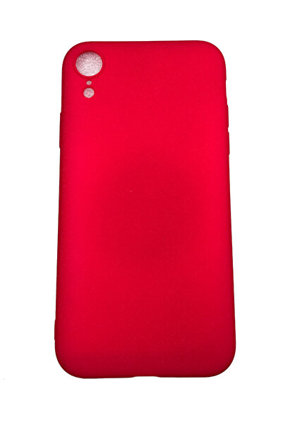 OEM Θήκη συμβατή με iPhone XR, Θήκη από σιλικόνη, υφή, Άμμος, Κόκκινο