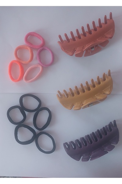 modares Set de 10 cataramă din cauciuc de calitate pentru femei - Set de 6 ca...