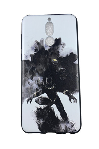 OEM Carcasă compatibilă cu Huawei Mate10 Lite, silicon în relief, Black Panther