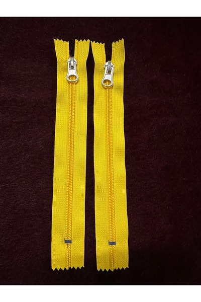 e tuhafiye 2 τεμάχια φερμουάρ τσέπης T10 με κίτρινο κορδόνι (19 εκ.)