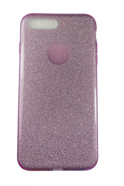 OEM Carcasă compatibilă cu iPhone 7 Plus, silicon cu sclipici, violet