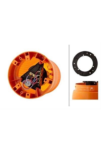 Hella Girofar galben 2RL 008 061-111, 70W, bec halogen H1, 24V, dimensiuni 194 x 155 mm, cablu de 3.