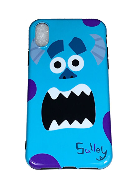 OEM Carcasă compatibilă cu iPhone X, Carcasă din silicon lucios, Blue Monster...