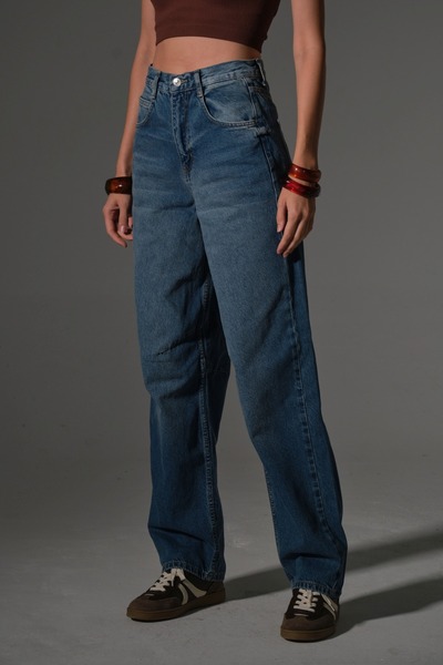 Maule Loose Cut Wide Leg Casual Baggy Jean High Waist Denim Loose Women's Pants @Magnolia