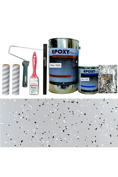OEM Kit Complet Vopsea Epoxidica Gri Deschis Granite