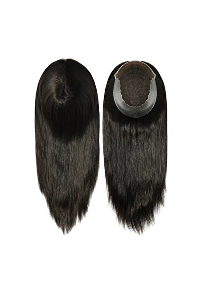 Protez Saç Kadın Tepelik Protez Saç %100 Gerçek Saç Premium Seri Doğal Ön Şak...