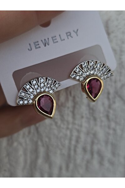 AURA Taşlı matka model küpe çelik