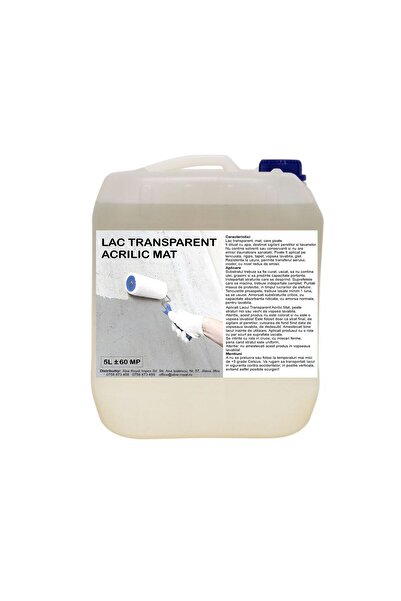 OEM Lac Acrilic Transparent Mat 5 Litri