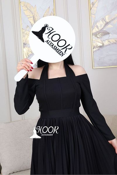 HOOR AL-YASMEEN Soft and covering evening dress made of Barbie fabric