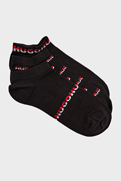 HUGO Logo Stretch Cotton 3 Pack Socks Men's Socks 50543082 001