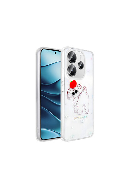 Ahlttiba غطاء شفاف متوافق مع هاتف شاومي ريدمي نوت 14 الجيل الرابع، غطاء صلب ب...