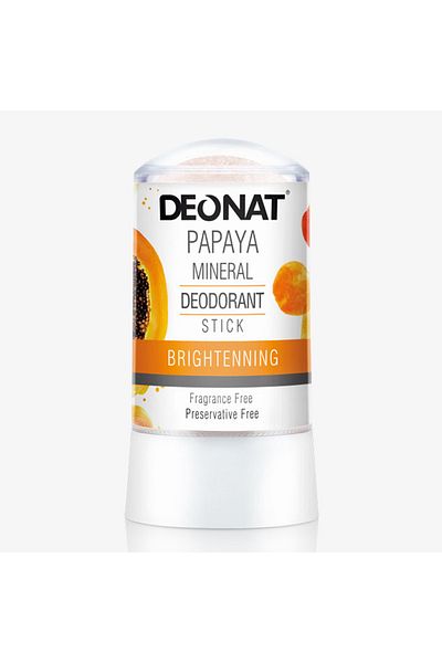DEONAT Papaya Mineral Deodorant Brightening Stick 40g Product of Thailand