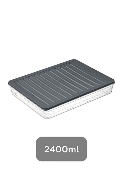 Eldenör Microwave Compatible Storage Container Food Container Anthracite 1 X 2400ml