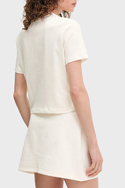 Guess Κέντημα με λογότυπο Filanta Βαμβακερό Boxy Fit Crew Neck Crop V5GI18I3Z14 CROP V5GI18 I3Z14 G