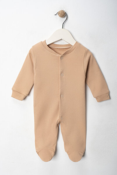 DIMPLE BABY Patterned Snap Fastener Organic Cotton 3-Piece Jumpsuit Set