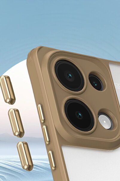 CepteToptan Myt09 Xiaomi Redmi Note 13 Pro 4g Case Penta Silicone Case - Desert Titanium