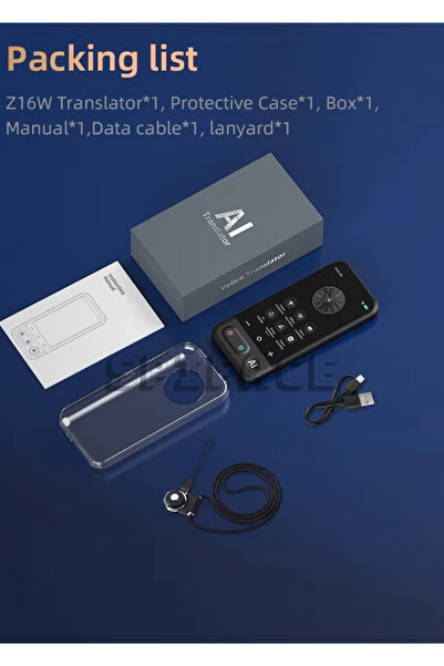 S Spiface Ai Destekli 139 Dil Çeviri Cihazı – 0.5 Saniyede Anında Çeviri, Fotoğraf & Sesli Çeviri, ChatGPT