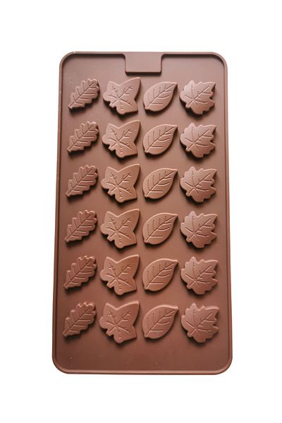 Generic Various Leaf Plants Mold, Silicone Candy Baking Mold DIY Maker Non-Stick Reusable Kitchen Baking