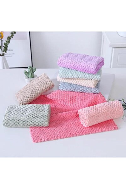 Ekostem Microfiber Soft Textured Cleaning Cloth - Kitchen Cloth Stain-Free, Odor-Free 30*30 cm (3 Pieces)