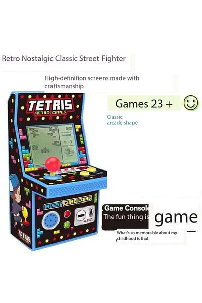 Toybox Large Screen Handheld Tetris Game Machine Retro Classic Nostalgic Student Handheld Kids Educational