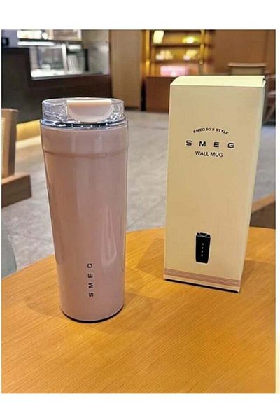 SMEG 550ml Stainless Steel Tumbler - Premium 316 Food-Grade Vacuum Insulation Travel coffee thermos