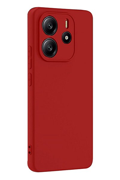 CepteToptan Myt09 Xiaomi Redmi Note 14 4g Case First Silicone - Red