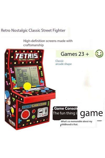 Toybox Large Screen Handheld Tetris Game Machine Retro Classic Nostalgic Student Handheld Kids Educational