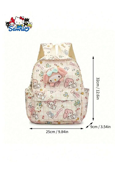 La Saade Y2k Hello Kitty Pembe Yeni Sezon Peluşlu Okul Sırt Çantası