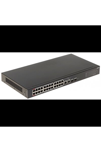 DAHUA Cs4226-24et-375, 24port, Megabit, Poe 375w, 2 Port Gigabit Lan, 2 Port Sfp Gigabit Combo, Clou