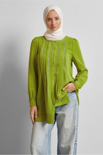 Alvina Cotton Muslin Tunic 45427