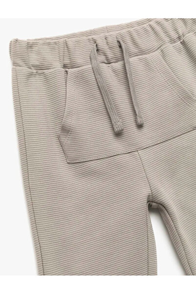 Koton Kanguru Cepli Beli Lastikli Pamuklu Jogger Eşofman Altı