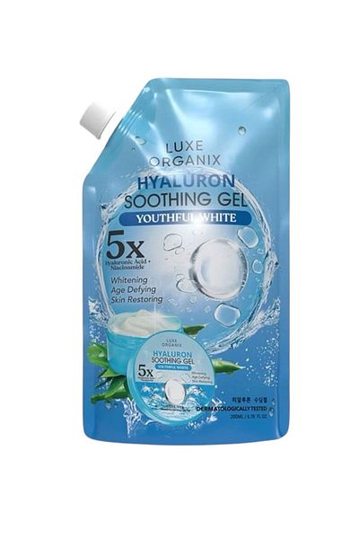 LUXE ORGANIX hyaluron soothing gel youthful white 5x 200ml