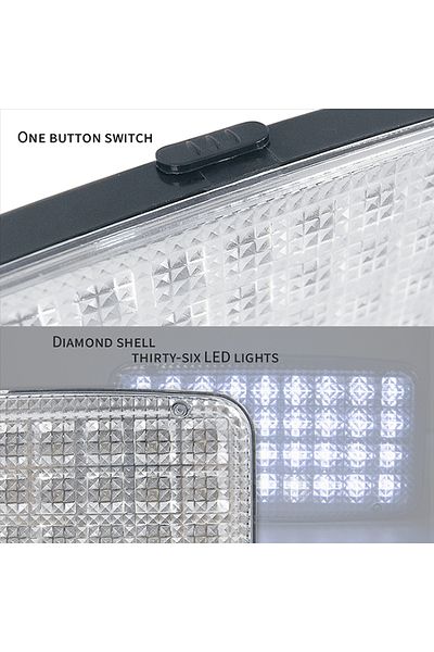 3XR 3756 Car Interior Light 36 LED – 12V Auto Car Roof Ceiling Lamp with Switch, ON/OFF/DOOR Control