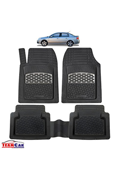 TEAMCAR Covorașe auto tip tavă compatibile cu Opel Vectra C (2002-2008) argintii