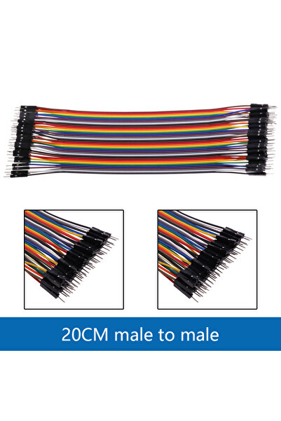 Choice1 وحدة طاقة لوحة توصيل MB102 من الذكور إلى الذكور 20 سم 3.3 فولت/5 فولت...