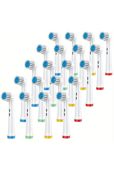 choice2 Soft 20pcs 4/12/20 Pcs Replacement Toothbrush Heads Compatible with Oral-B Braun Professional Electr