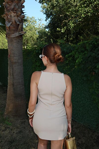 BAŞARAN Laluna Beige Skirt Suit