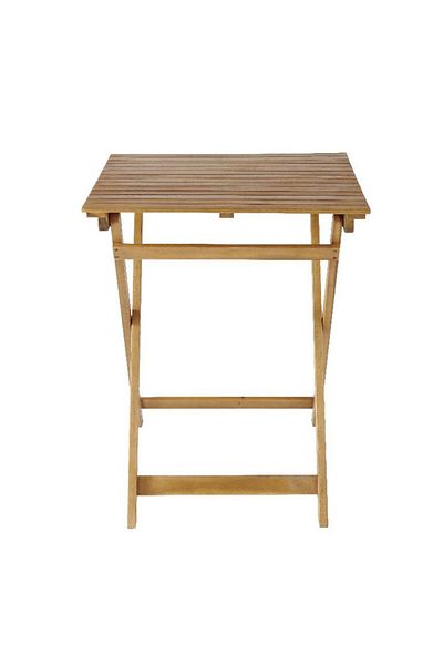 SERSIMO Folding wooden table for garden or balcony, Art Garden, 60x60cm