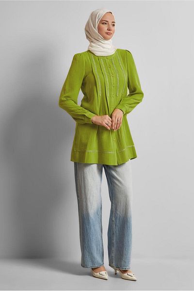 Alvina Cotton Muslin Tunic 45427