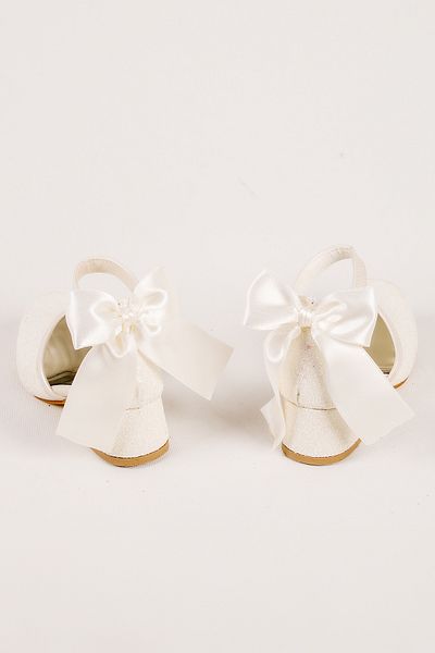 NS Little Glittery and Bow Girls' High Heels, Evening Dress Shoes, New Season