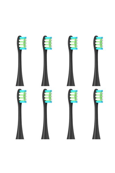 Choice4 8pcs Black 8 PCS Replacement Brush Heads for Oclean X/ X PRO/ Z1/ F1/ One/ Air 2 /SE/Flow DuPont Sof