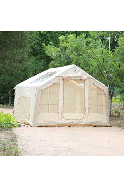 SHUFA Galaksi Serisi | 8 m² Şişme Kamp Çadırı – 4 Mevsim – Geniş & Şeffaf Tavanlı – 315x250x220 cm