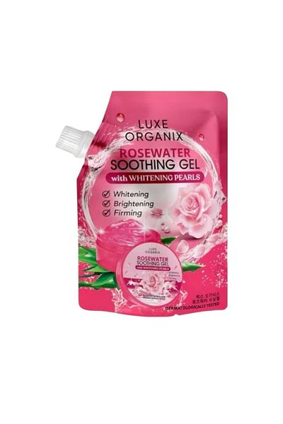 LUXE ORGANIX rose water soothing gel with whitening pearls
