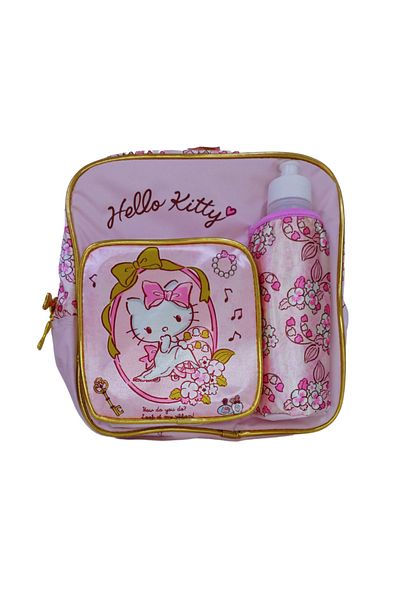 Generic 🎀 Hello Kitty Thermal Backpack Set – With Water Bottle & Lunch Box
