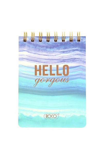 Roco Memo Notebook "Hello Gorgeous" – A6, 100 Sheets