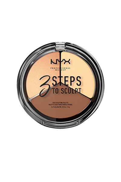 NYX Professional Makeup 3 Steps To Sculpt Face Sculpting Palette #light 5 gr