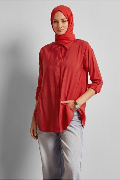 Alvina Shirt Collar Tunic 45771